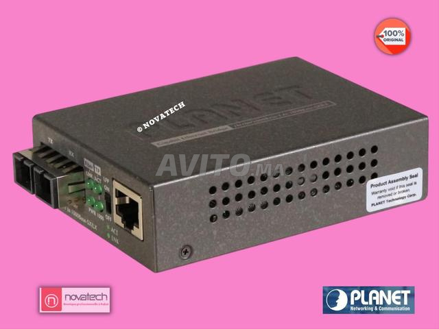 Planet Gigabit Converter Fiber BASE-T to BASE-SX/LX - 2
