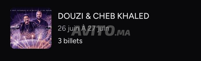 Tickets Khaled et Douzi - 2