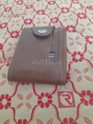 Portefeuille homme cuir marron bon état - 2