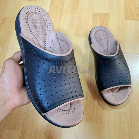 Sandale médicale pour hommes 💯 cuir confortable à porter - 2