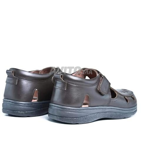 Sandale médicale pour hommes 💯 cuir confortable à porter - 2