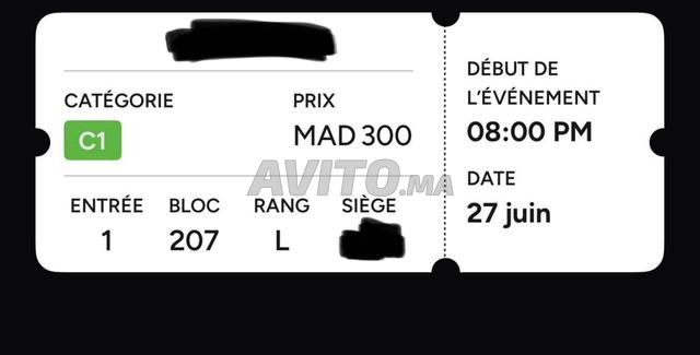 Ticket Toto x Morad Catégorie 1 - 2