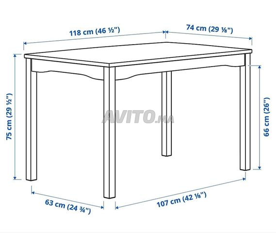 Table à manger IKEA avec 8 chaises - 2