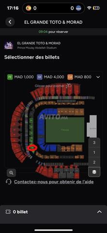 3 billets Toto Morad cat 1 - 2