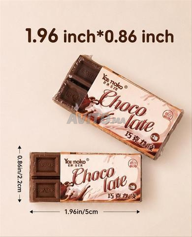 Gomme en forme de chocolat