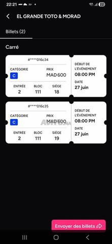 Billet de Morad et Toto - 2