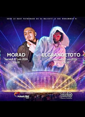 20 ticket toto et Mourad pelouse 