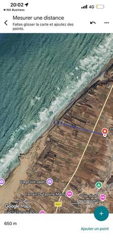 Terrain à vendre 577 m² à plage Sidi Saleh