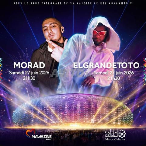 Ticket Pelouse Toto & Morad stade mawazine