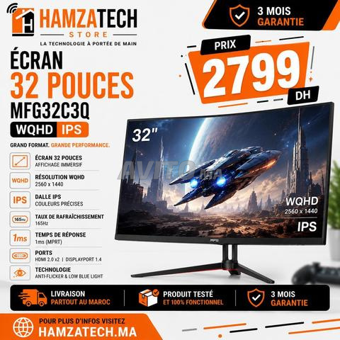 Écran 32 Pouces MFG32C3Q WQHD IPS