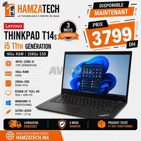 Lenovo T14s i5 11ème Gén 16Go 256Go SSD