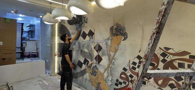 Installation de papier peint