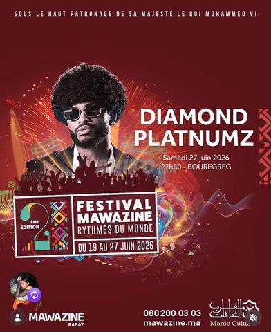 4 Billets mawazine Diamond PLATNUMZ