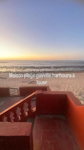 Maison sur la plage de Guy Ville Harhoura vue mer 