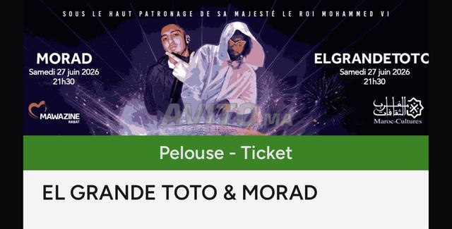 Ticket PELOUSE El Grande TOTO & Morad MAWAZINE