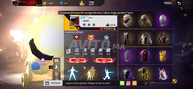 Compte Free Fire beau, Team Code, tout est disponible