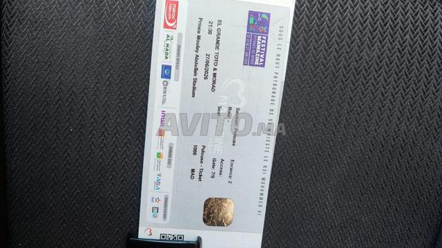 Billet Toto Morad Mawazine - 2