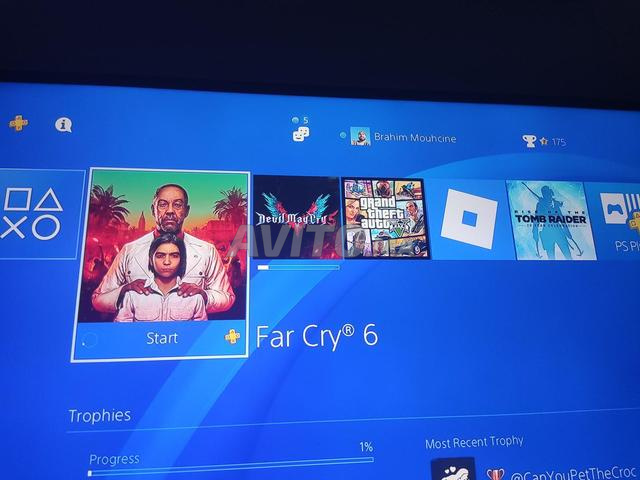 PS4 slim version en ligne 13.52 stockage 408 Go