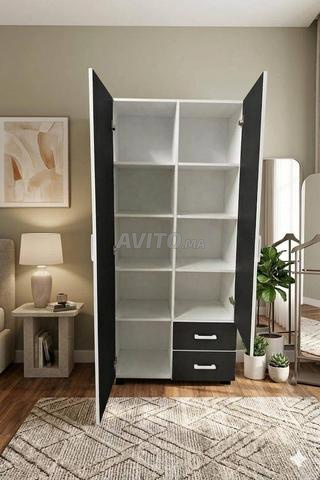 ✅ خزانة ملابس ببابين 😍 🚪 بلاكار ملابس ببابين ✅ - 2