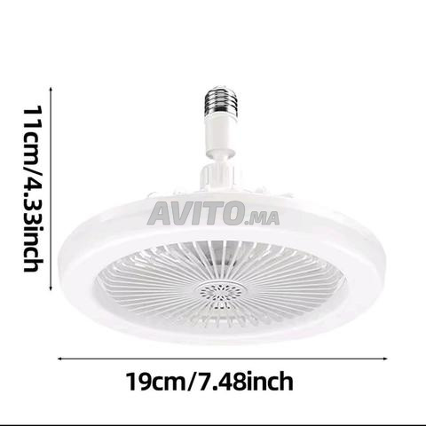 Ventilateur 3 vitesses avec lampe 3 lumières - 2