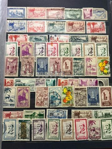 Collection de timbres postaux marocains anciens – Album complet - 2