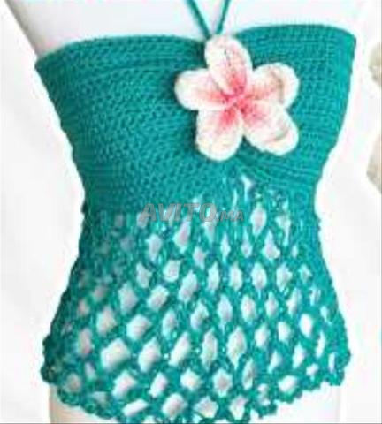 Top crochet fait main, couleur selon préférence
