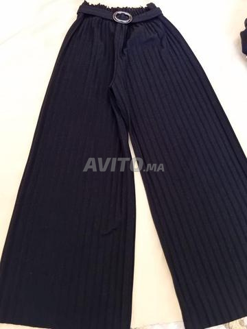 Pantalon plissé noir pour fille (11-12 ans) - Fès