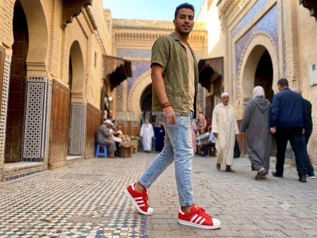 أديداس سوبرستار الأصلية حمراء - 2