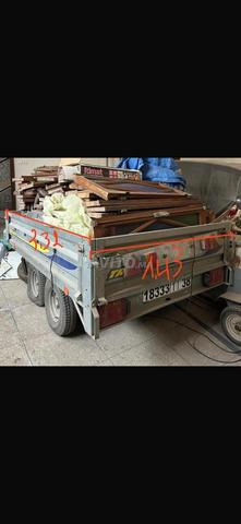 Remorque double essieux à vendre