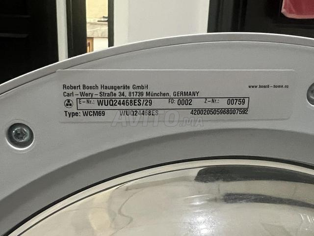 Lave linge Bosch 8kg Série 6 neuve - 2