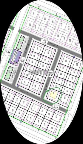 Vente terrain constructible pour villa, trois façades