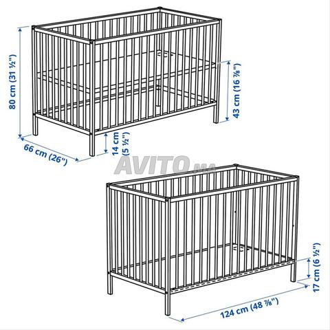 Lit bébé avec matelas - 2