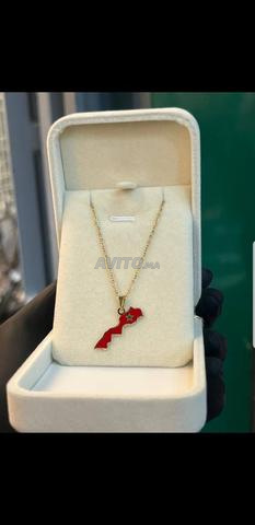 Collier design carte du Maroc 🇲🇦 – Neuf - 2