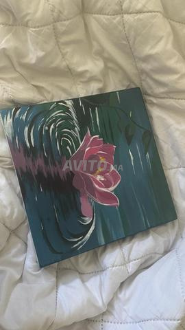 Peinture de lotus unique faite main par artiste - 2