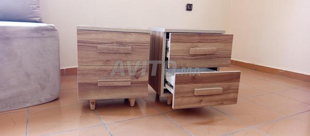 2 Tables de nuit, bureau enfant, chaise - 2