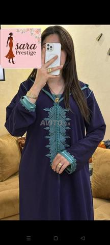 جلابة كريب كوريا مطرزة - 2