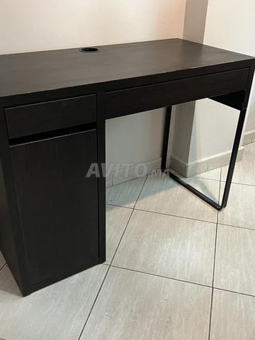 Bureau en bois noir - 2