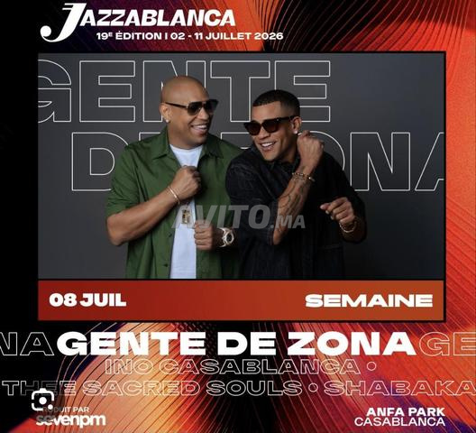 2 billets Jazzablanca soirée 8 Juillet