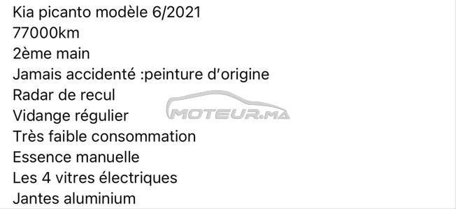 kia picanto à vendre 