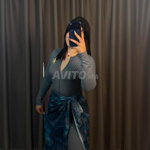 Burkini Femme 4 Pièces Gris Anthracite Premium - 2