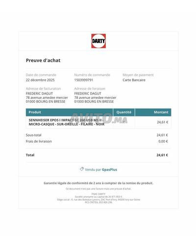 Casque Senheiser Sc 230 USB - 2