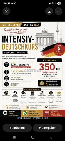 Cours d'allemand niveau B1/B2