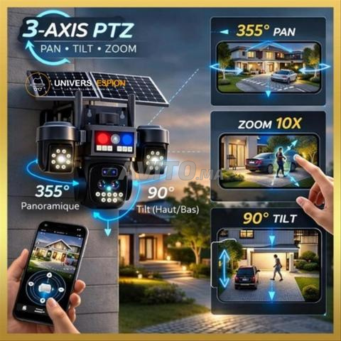 Caméra 4G Solaire 20 MP 4 Objectifs avec Zoom X18 - 2