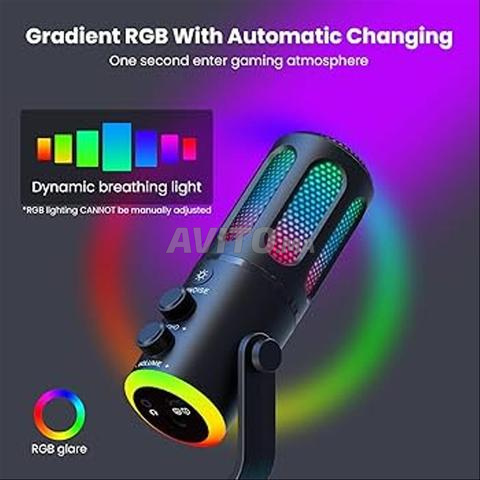 Microphone USB SU8 - Condensateur Cardioide RGB - 2