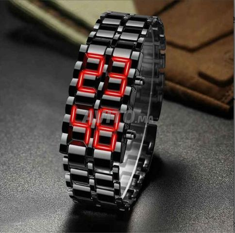 ساعة LED رجالية عصرية - تصميم فاخر - 2