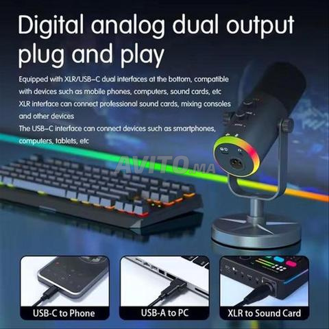 Microphone USB/XLR RGB - Gaming & Stream YU7 - 2