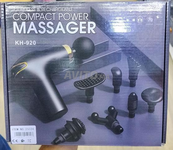 Mini Massage Gun rechargeable avec 8 têtes - 2