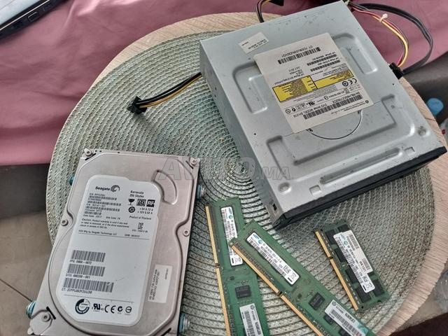 DISQUE DUR, RAM, LECTEUR DVD