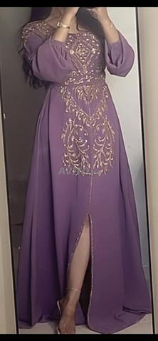 Caftan marocain chic fait main et brodé à la main - 2