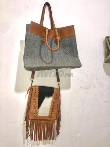Sac en cuir véritable fait main marocain - 2